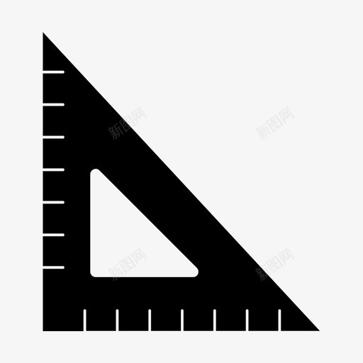定尺学量图标svg_新图网 https://ixintu.com 学 学生 定尺 建筑和工具 直 量