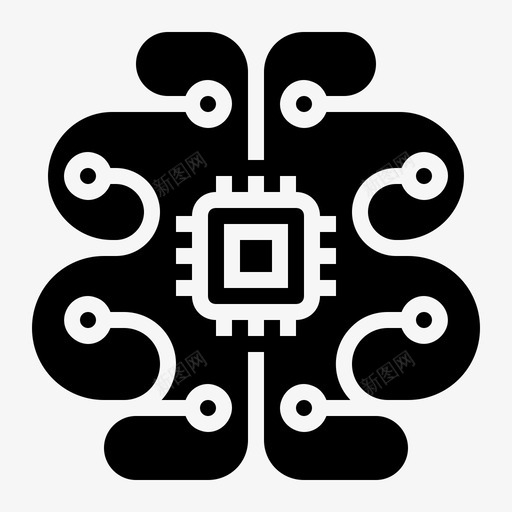人工智能大脑智能图标svg_新图网 https://ixintu.com 人工智能 大脑 技术 智能 颠覆