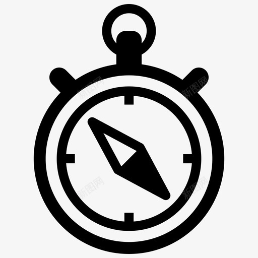 指南针方向导航图标svg_新图网 https://ixintu.com 位置 导航 指南针 方向