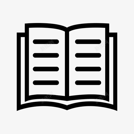 书教育阅读图标svg_新图网 https://ixintu.com 教育 规则 阅读