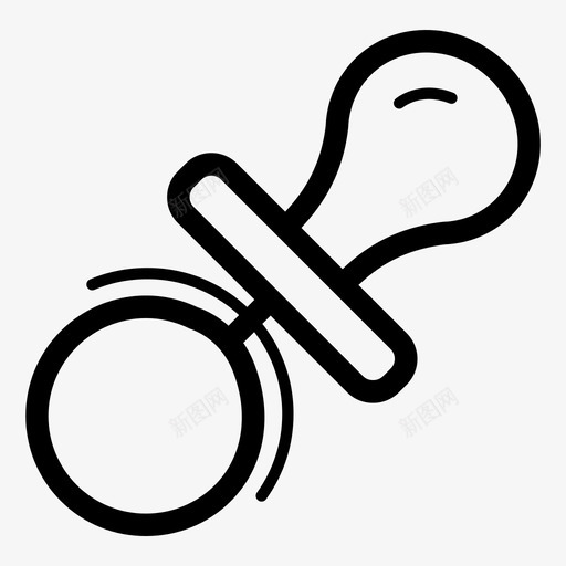 拨浪鼓儿童童年图标svg_新图网 https://ixintu.com 儿童 拨浪鼓 新生儿 玩具 玩耍 童年