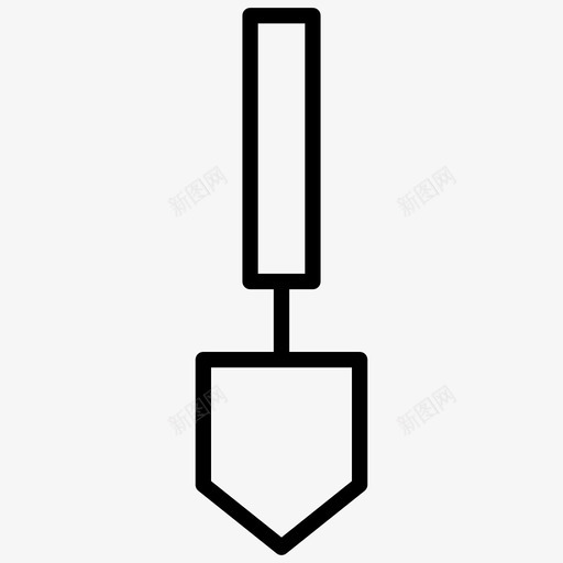 铁锹建筑挖掘图标svg_新图网 https://ixintu.com 园艺 工具 建筑 挖掘 铁锹 铲子