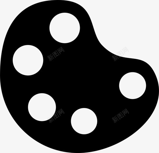 调色板艺术编辑图标svg_新图网 https://ixintu.com 图标 绘画 编辑 艺术 调色板
