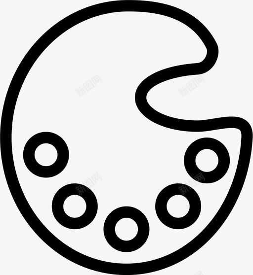 艺术大学绘画图标svg_新图网 https://ixintu.com 大学 学校 绘画 艺术 返校