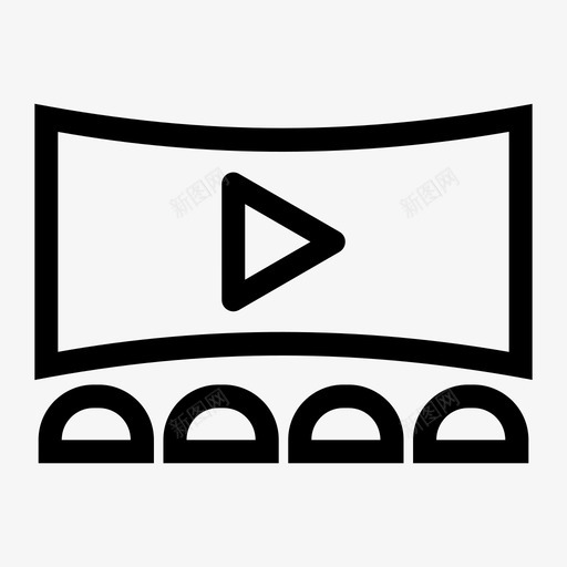 剧院电影院娱乐图标svg_新图网 https://ixintu.com 剧院 娱乐 歌剧 电影院 舞台 表演