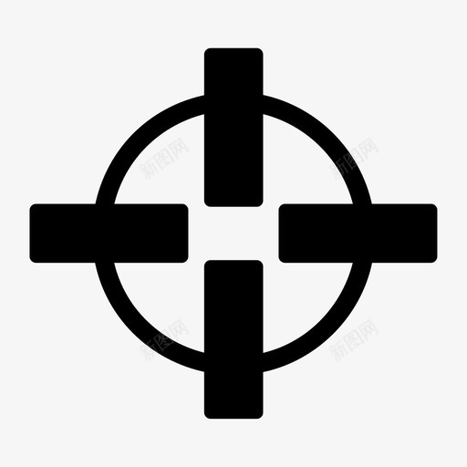 截图瞄准箭头图标svg_新图网 https://ixintu.com 十字 圆圈 截图 目标 瞄准 箭头 网络