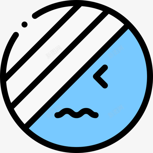 受伤表情18线性颜色图标svg_新图网 https://ixintu.com 受伤 线性颜色 表情18