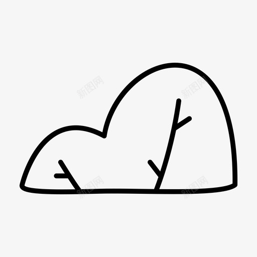 灌木森林自然图标svg_新图网 https://ixintu.com 树林 森林 植物 灌木 灌木丛 自然