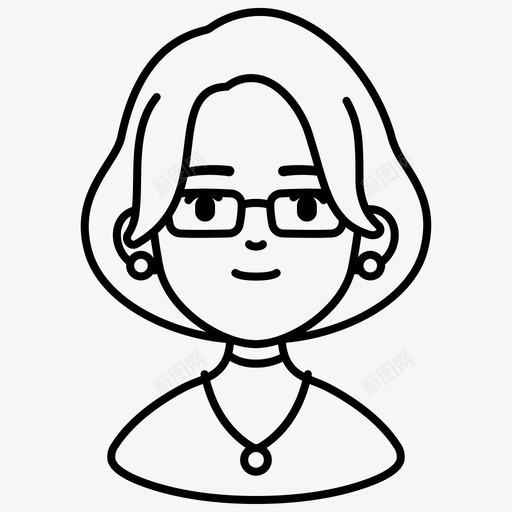 治疗师化身助理人物图标svg_新图网 https://ixintu.com 人物 助理 女性 治疗师化身 职业和人物化身概述