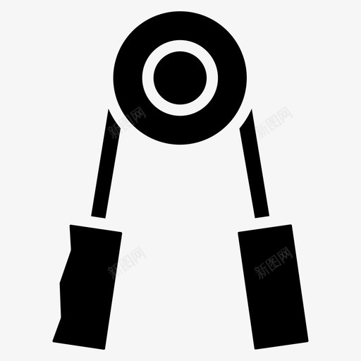 手握健身肌肉图标svg_新图网 https://ixintu.com 体育器材 健身 力量 手握 肌肉