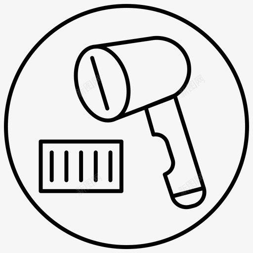 条码扫描器物流1Outlinecircle图标svg_新图网 https://ixintu.com 条码扫描器 物流1Outlinecircle
