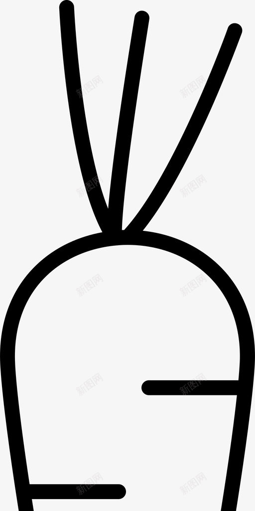 胡萝卜食物蔬菜图标svg_新图网 https://ixintu.com 农业 胡萝卜 蔬菜 食物