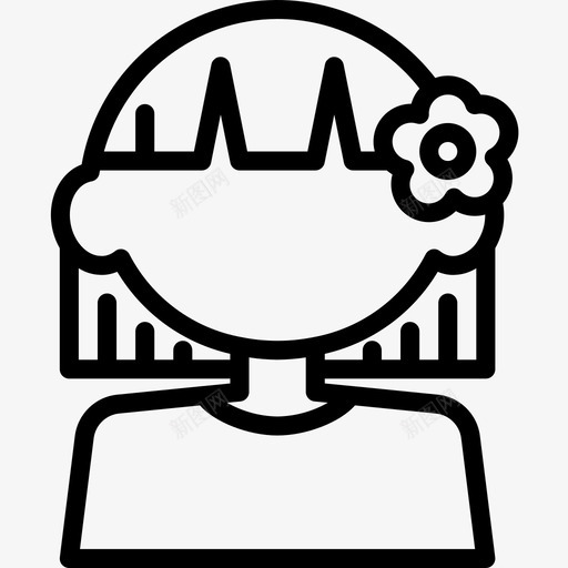女孩阿凡达52直系图标svg_新图网 https://ixintu.com 女孩 直系 阿凡