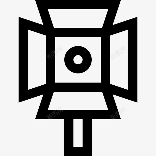 聚光灯电影院38线性图标svg_新图网 https://ixintu.com 电影院38 线性 聚光灯