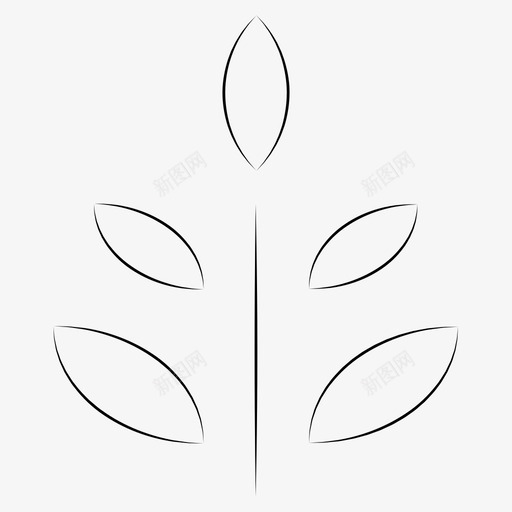 植物作物树叶图标svg_新图网 https://ixintu.com 作物 手绘 树叶 植物 面包房