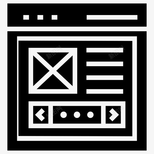 web线框web架构web图标svg_新图网 https://ixintu.com glyph web 图标 布局 架构 登陆 线框 设计 页面