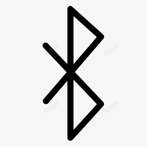 蓝牙连接多媒体图标svg_新图网 https://ixintu.com 1px pear-ui 多媒体 无线 符号 蓝牙 连接