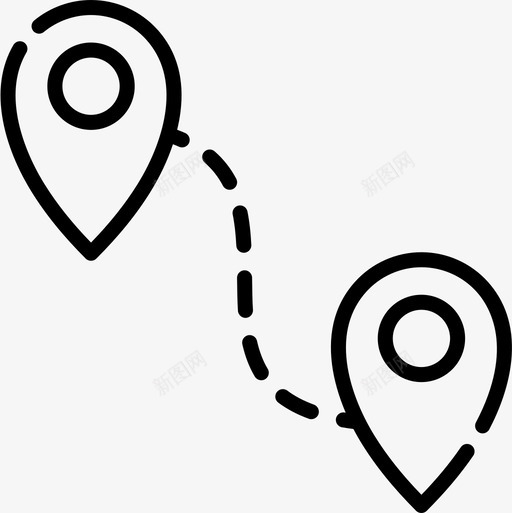 路线食物输送11直线图标svg_新图网 https://ixintu.com 直线 路线 食物输送11