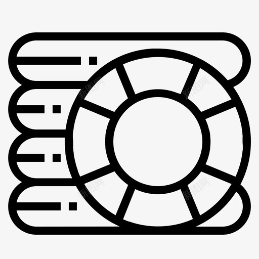 救生圈救援安全图标svg_新图网 https://ixintu.com 夏季 安全 救援 救生圈