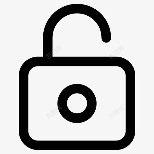 挂锁进入安全图标svg_新图网 https://ixintu.com 安全 挂锁 解锁 进入