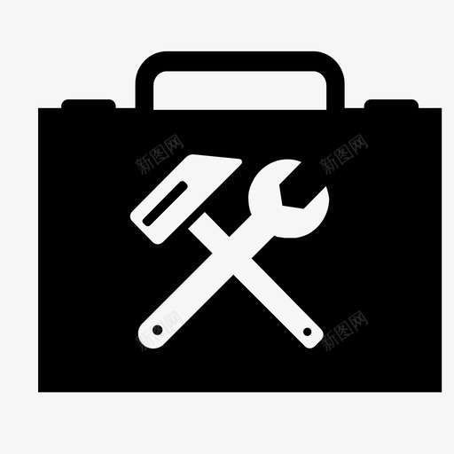 工具箱建筑悍马图标svg_新图网 https://ixintu.com 工具 工具箱 建筑 悍马 扳手 设备