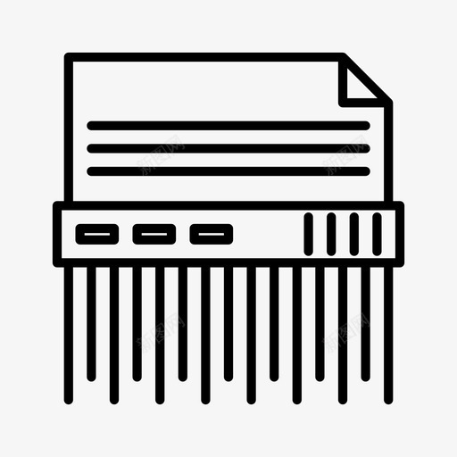 碎纸机切割机文件图标svg_新图网 https://ixintu.com 切割机 办公室 文件 机器 碎纸机
