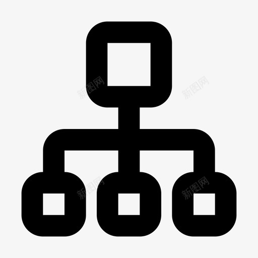 层次结构业务财务图标svg_新图网 https://ixintu.com 业务 业务和管理图标集 层次结构 管理 财务