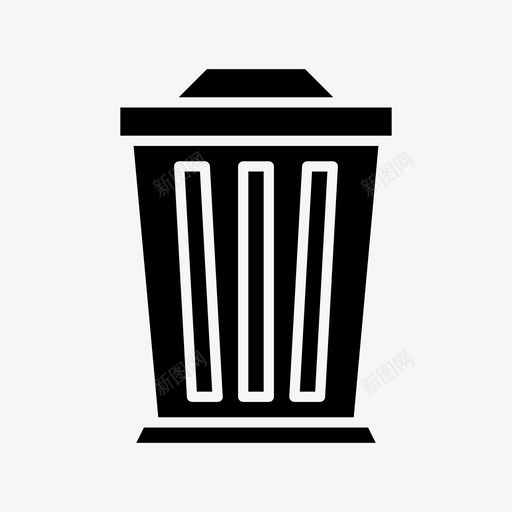 垃圾箱物品办公室图标svg_新图网 https://ixintu.com 办公室 垃圾桶 垃圾箱 无用 物品 雕文