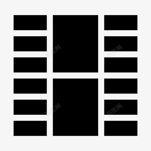 电影照相机胶卷电影长条图标svg_新图网 https://ixintu.com 照相机胶卷 电影 电影填充 电影长条 负片 音乐和多媒体