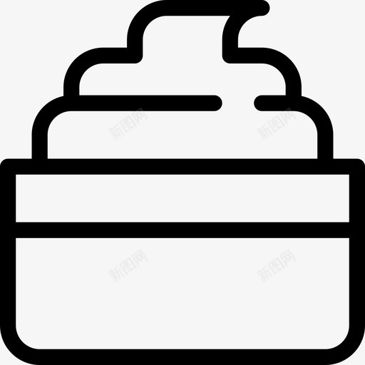 剃须膏理发店直线型图标svg_新图网 https://ixintu.com 剃须 理发店 直线 线型
