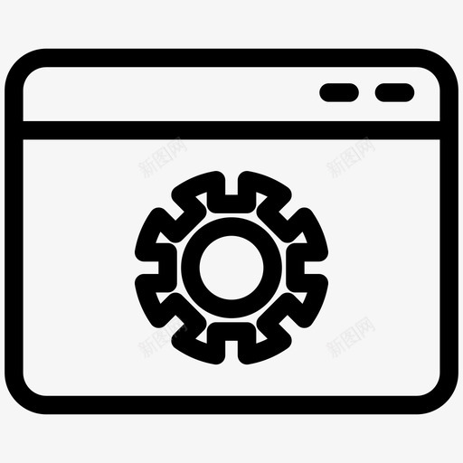 设置浏览器窗口图标svg_新图网 https://ixintu.com 互联网 浏览器 窗口 设置
