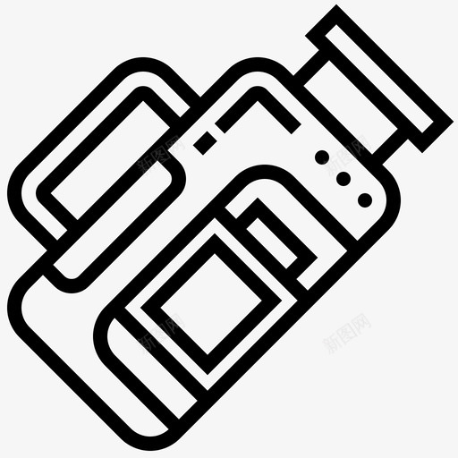 摄像机剪辑录像图标svg_新图网 https://ixintu.com 剪辑 小工 工具 录像 录音 摄像机