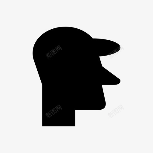 用户脸男人图标svg_新图网 https://ixintu.com 人的 用户 男人 轮廓