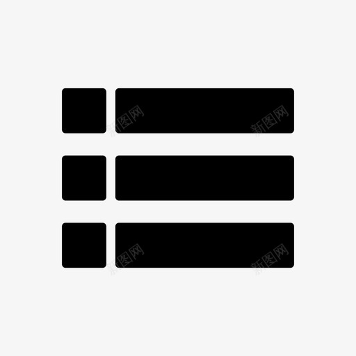 菜单项目符号列表网格图标svg_新图网 https://ixintu.com 界面 网格 菜单 视图 项目符号列表
