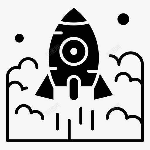 上市商业企业家图标svg_新图网 https://ixintu.com seo 上市 企业家 创业 商业 火箭 营销