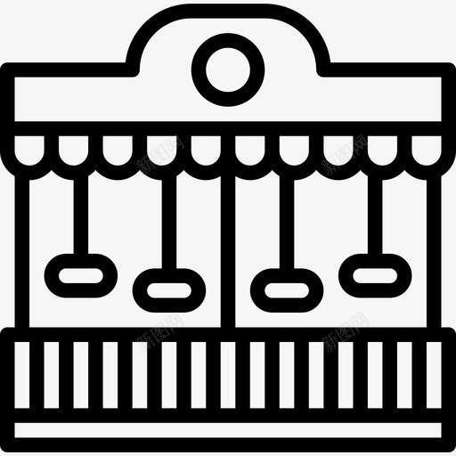 游乐园游乐园40直线图标svg_新图网 https://ixintu.com 游乐园 直线