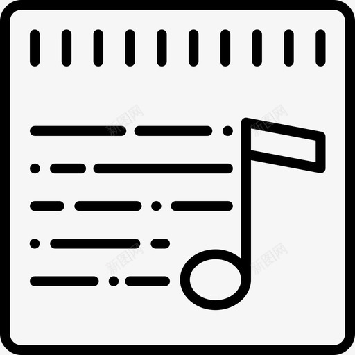 音符音乐110提纲图标svg_新图网 https://ixintu.com 提纲 音乐 音符