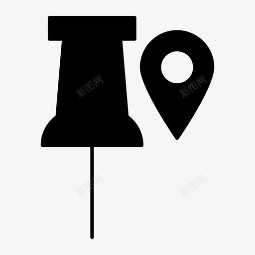 引脚位置区域地图图标svg_新图网 https://ixintu.com 位置 区域 商业 地图 引脚 营销