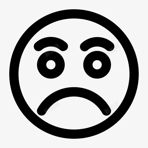 现在情绪脸图标svg_新图网 https://ixintu.com 微笑 情绪 现在 轮廓