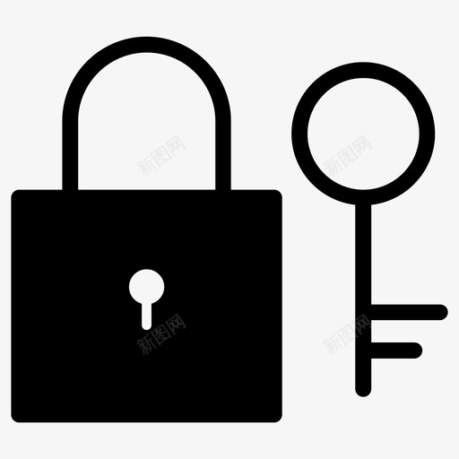 上锁保护安全图标svg_新图网 https://ixintu.com 上锁 住宿 保护 内部 安保 安全