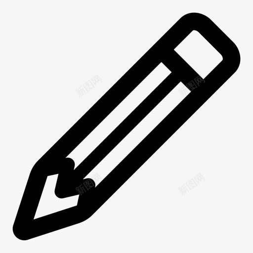 铅笔彩色铅笔学校用品图标svg_新图网 https://ixintu.com 书写 学校 工具 彩色 旗帜 日历 用品 笔记 聊天 蓝牙 铅笔