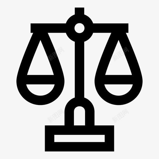 法庭等级平衡等级法官图标svg_新图网 https://ixintu.com 司法 平衡 法官 法庭 法律 等级
