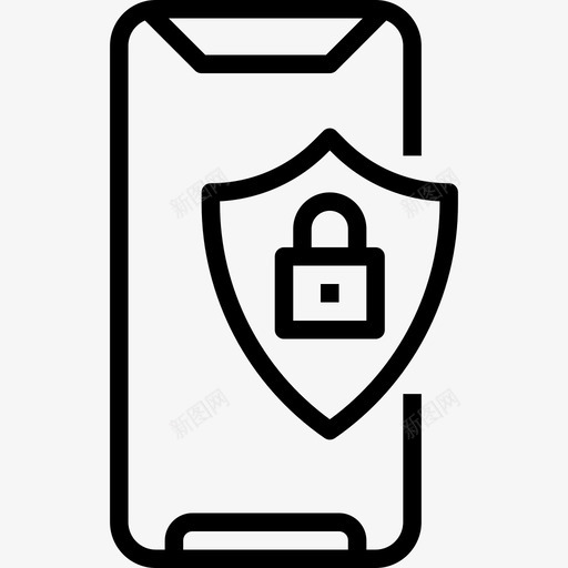 应用程序移动应用程序25线性图标svg_新图网 https://ixintu.com 应用程序 移动 线性