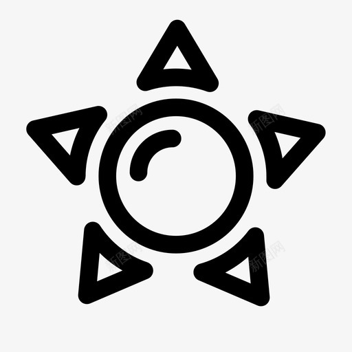 太阳能量光图标svg_新图网 https://ixintu.com 夏天 太阳 温暖 能量
