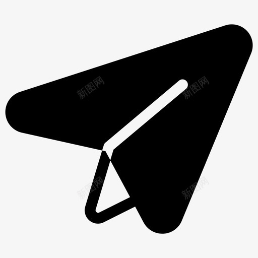 纸飞机电子邮件发送图标svg_新图网 https://ixintu.com 发送 固体 电子邮件 飞机