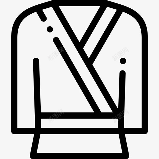 空手道武术21直线图标svg_新图网 https://ixintu.com 武术 直线 空手道