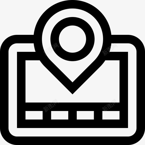 Gps导航器出租车服务9线性图标svg_新图网 https://ixintu.com Gps导航器 出租车服务9 线性