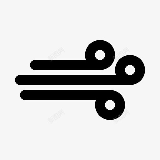风云多云图标svg_新图网 https://ixintu.com 多云 天气 风向