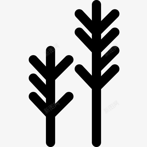 杂草草绿色图标svg_新图网 https://ixintu.com 公园 杂草 植物 简单 绿色 自然