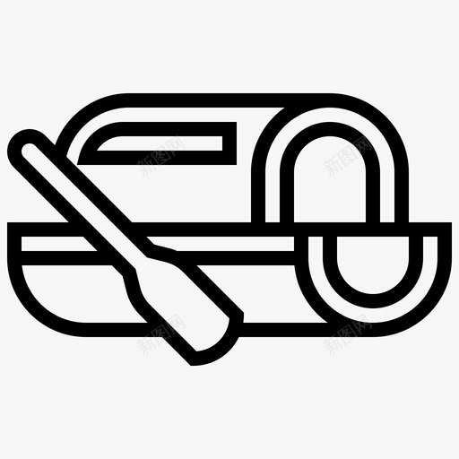 船河行图标svg_新图网 https://ixintu.com 帆 河 船 行 运输 运输车辆2线